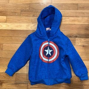 Boy’s Captain America fleece hoodie
